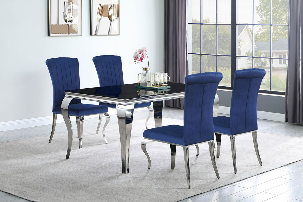 Carone 5-piece 61" Rectangular Dining Set