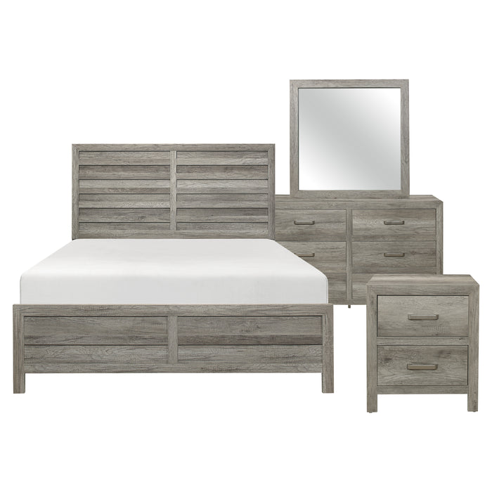 Mandan Queen 4-Piece Bedroom Set in Gray