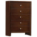 Serenity Rectangular 5-drawer Chest Rich Merlot image