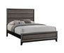 Watson California King Panel Bed Grey Oak and Black image