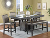 Crown Mark Furniture Bankston Bench in Brown - Keads Furniture/James Furniture
