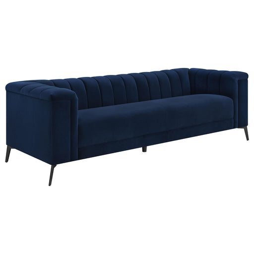 Chalet Tuxedo Arm Sofa Blue image