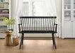 Crown Mark Furniture Jerimiah Spindleback Bench in Black image