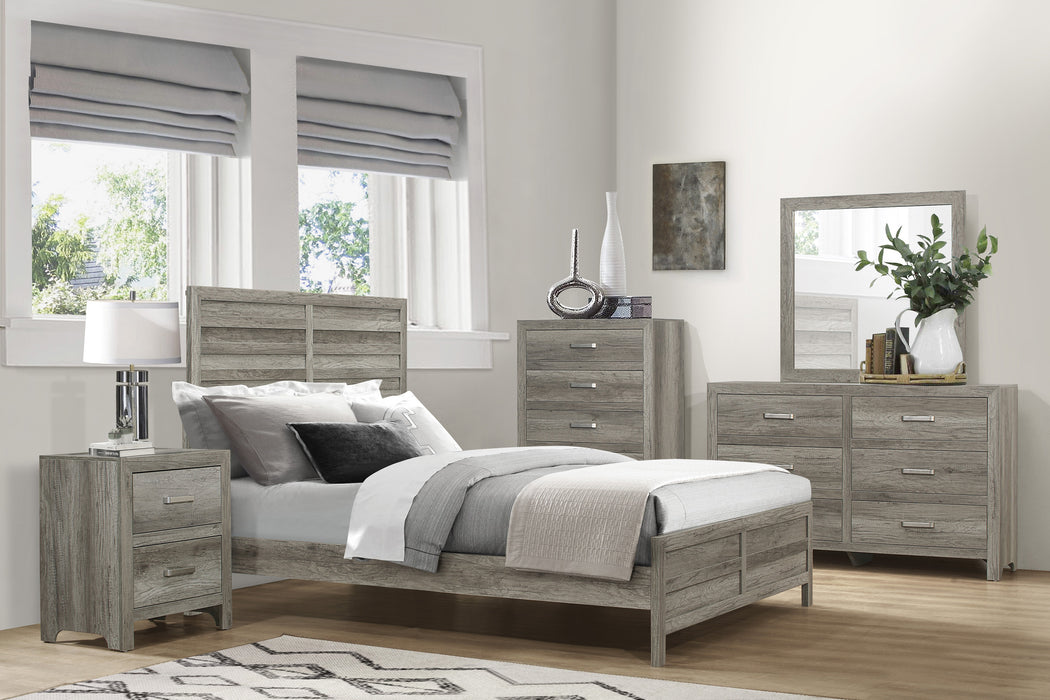 Mandan Queen 4-Piece Bedroom Set in Gray