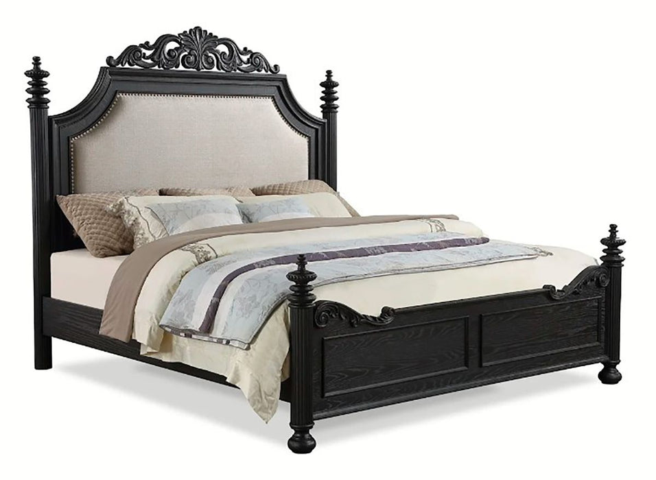 Crown Mark Furniture Kingsbury Queen Panel Bed in Black B1130-Q image