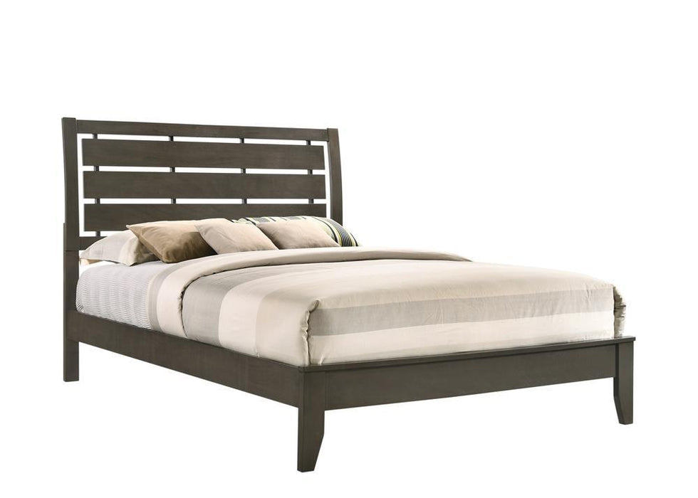 Serenity Eastern King Panel Bed Mod Grey