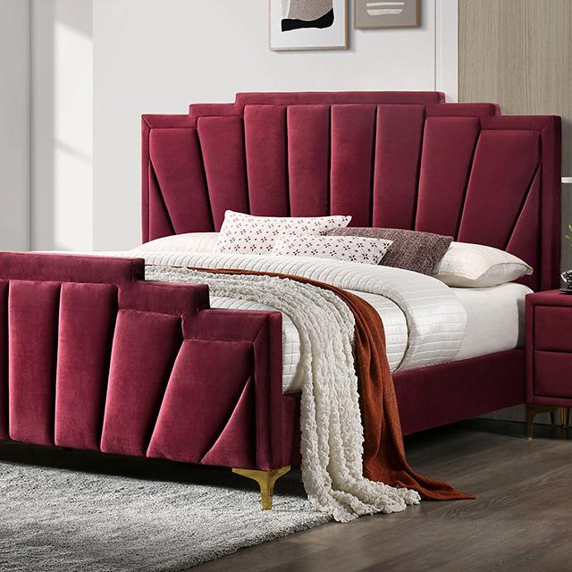 Florizel Bed Black & Red