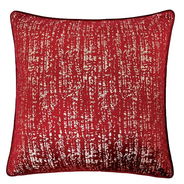 Belle Beige 20" X 20" Pillow, Beige, Multi, Purple, Red