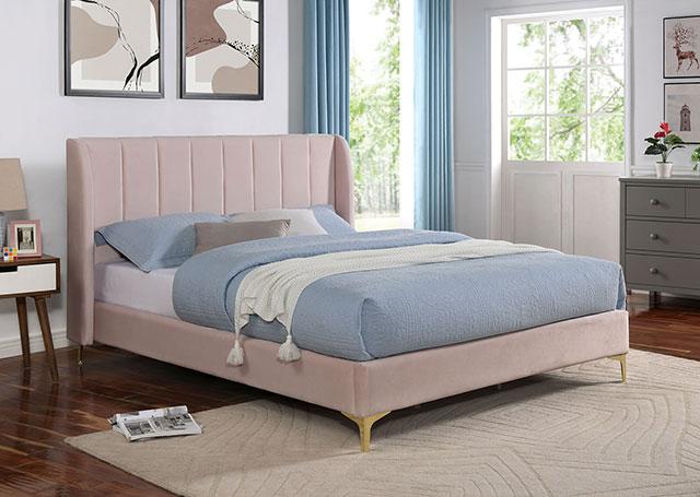 PEARL Full, Queen, & Twin Bed, Light Pink