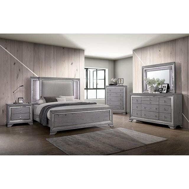 Alanis Light Gray Cal.King, E.King, & Queen Bed