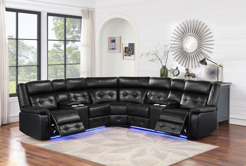 SH3221BLK*SC 3-PIECE RECLINING SECTIONAL