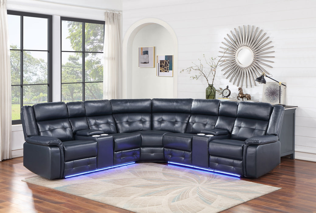 SH3221BLU*SC 3-PIECE RECLINING SECTIONAL