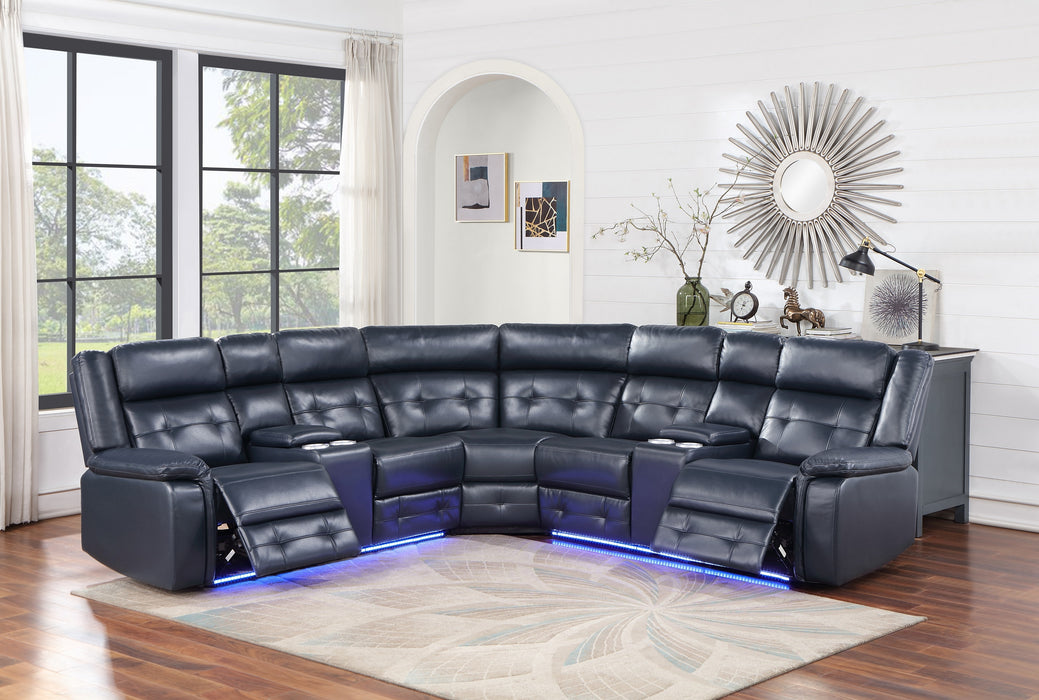 SH3221BLU*SC 3-PIECE RECLINING SECTIONAL