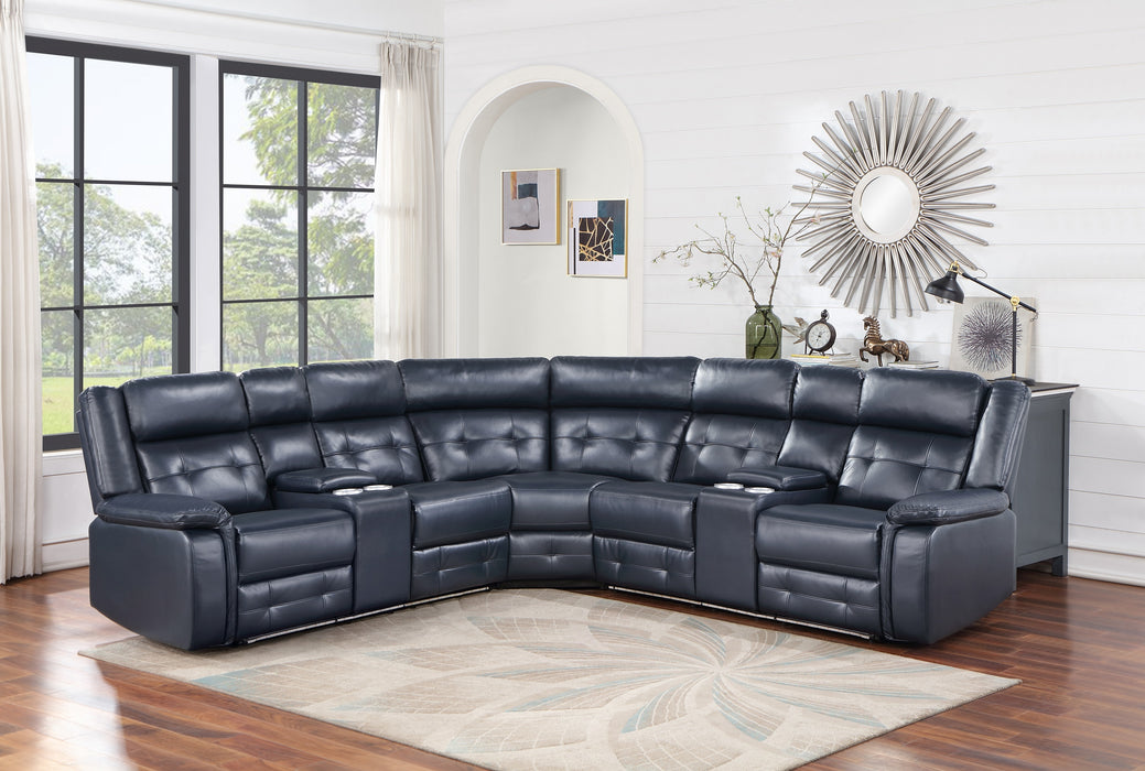 SH3221BLU*SC 3-PIECE RECLINING SECTIONAL