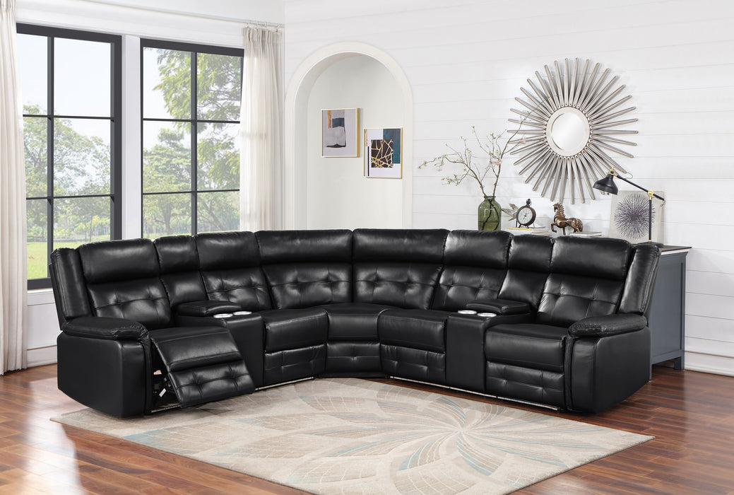 SH3221BLK*SC 3-PIECE RECLINING SECTIONAL