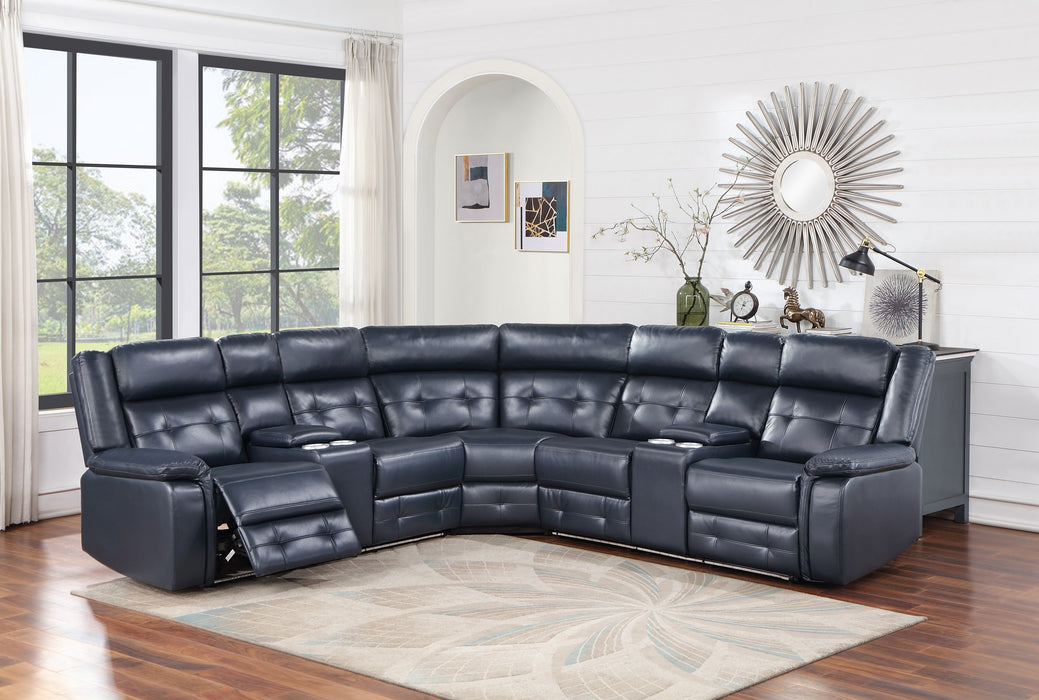 SH3221BLU*SC 3-PIECE RECLINING SECTIONAL