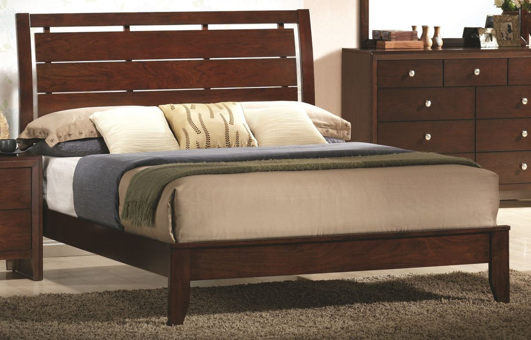 Crown Mark Furniture Evan Full Bed in Warm Brown - Keads Furniture/James Furniture
