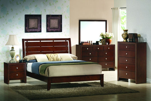 Crown Mark Furniture Evan Queen Bed in Warm Brown - Keads Furniture/James Furniture