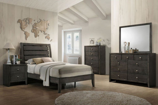 Crown Mark Furniture Evan Full Panel Bed in Grey - Keads Furniture/James Furniture