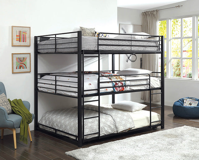 Olga I Antique Black Full/Full Bunk Bed