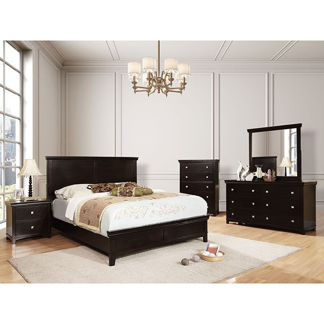 Spruce Full & Queen Bed Chrome & Expressso
