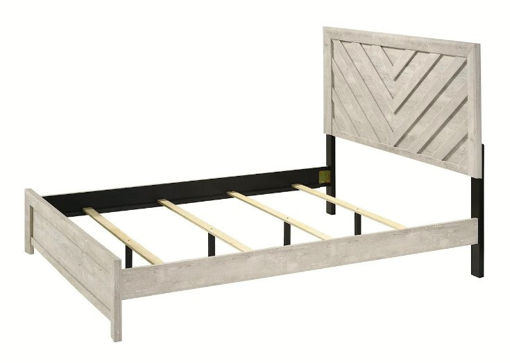 Crown Mark Furniture Valor King Panel Bed in Gray B9330-K