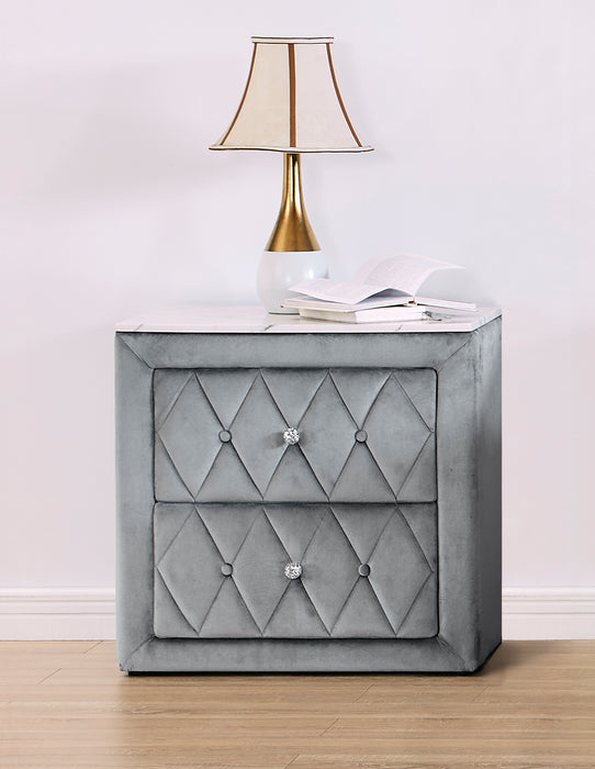 ANNABELLE NIGHTSTAND GREY - Keads Furniture/James Furniture