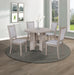 AMARA 5-PK RD DINING SET DRIFT WOOD - Keads Furniture/James Furniture
