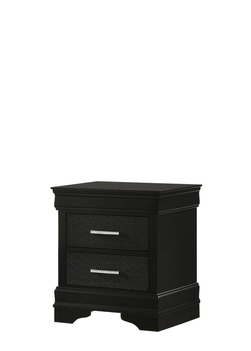 AMALIA NIGHTSTAND BLACK - Keads Furniture/James Furniture