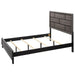 Crown Mark Akerson King Panel Bed in Grey - Keads Furniture/James Furniture